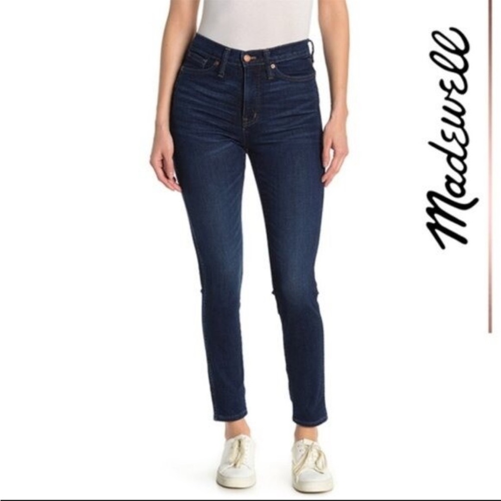 Madewell  10" High Rise Skinny Jeans Dark Wash Denim Sz 28